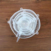 6pcs/set Food Fresh Keeping Silicone Lids Durable Reusable Food Save Cover Heat Resisting Fits All Sizes and Shapes of Container